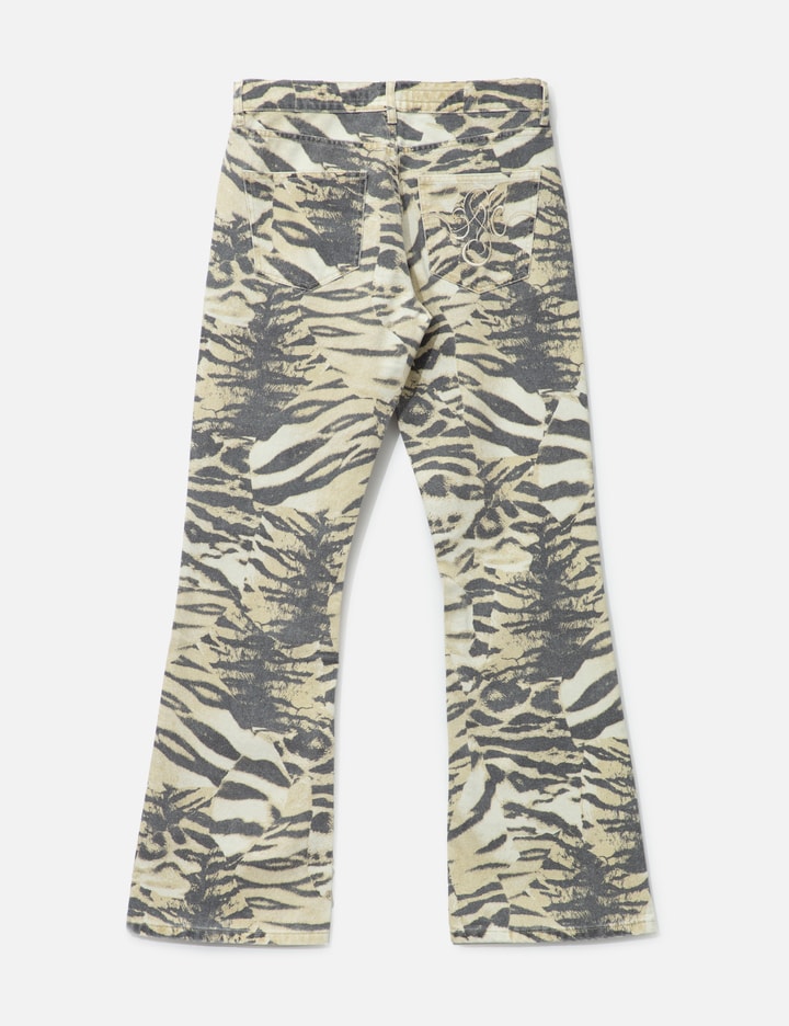 Printed Bootcut Jeans