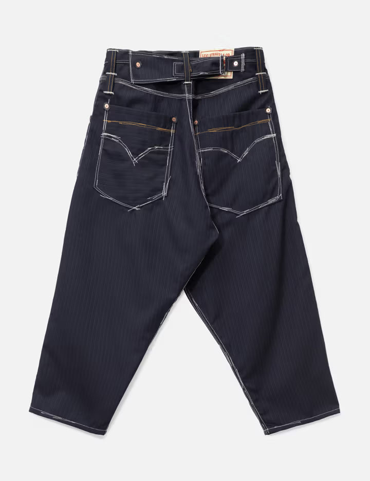 Junya Watanabe MAN X Levi's Wool Pinstriped Cropped Pants