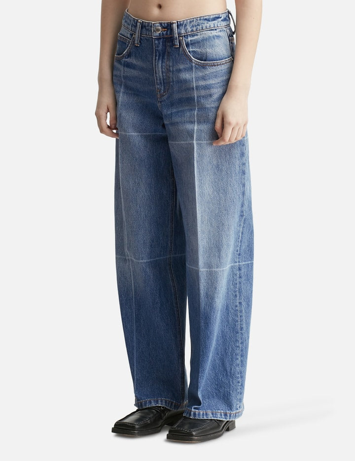 Foldline Wide Straight-Leg Jean