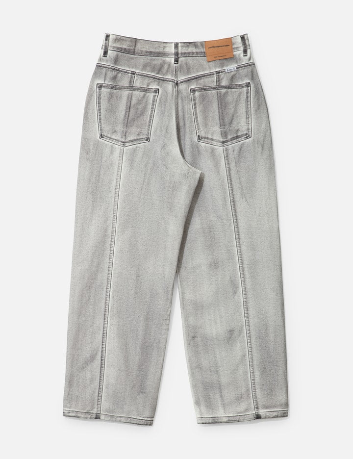 Dirty Washed Wide Denim Pants