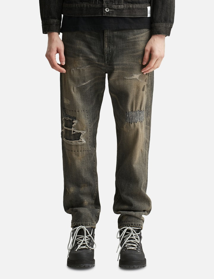 SAVAGE DENIM DP MID PANTS