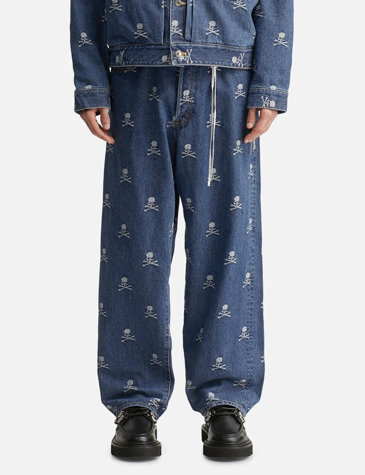 Monogram Wide Denim Pants