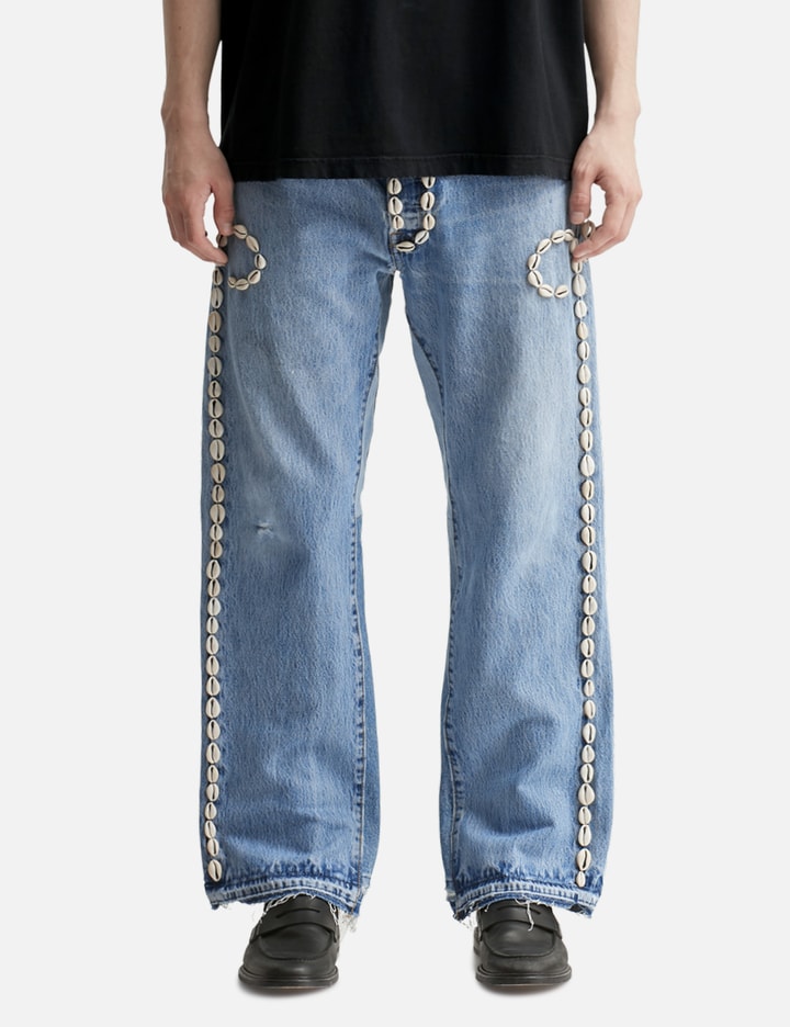 Cowrie Shell Denim Pants