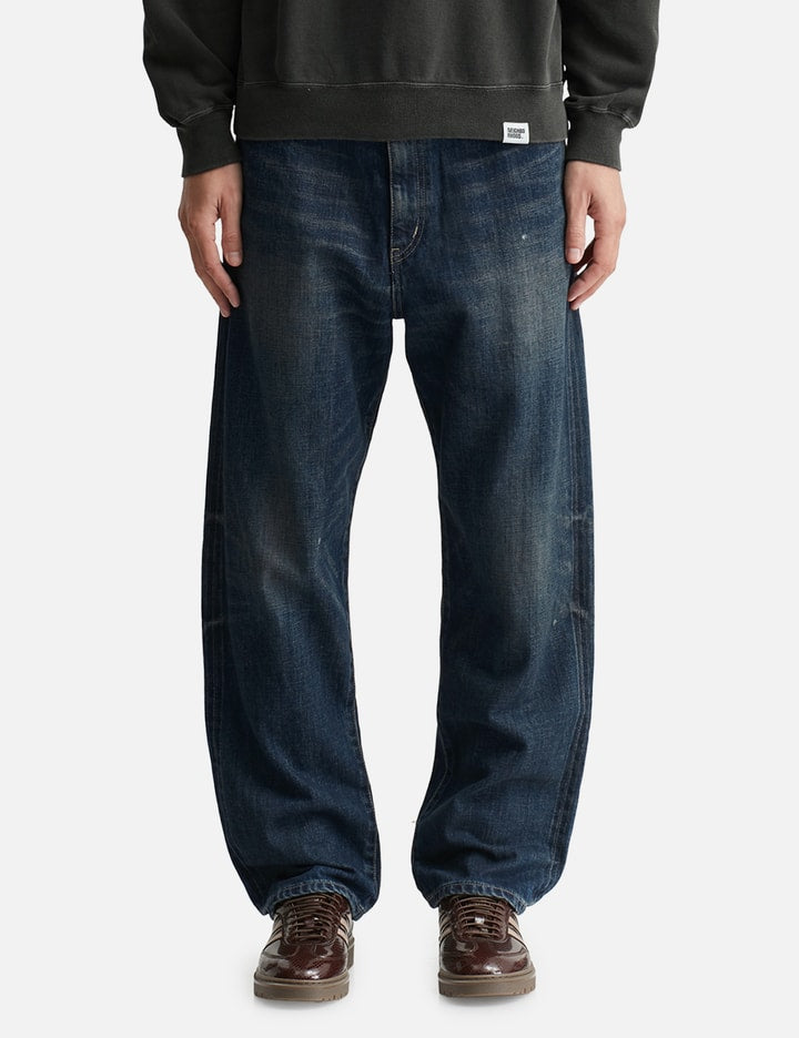 Washed Denim DP Basic Pants