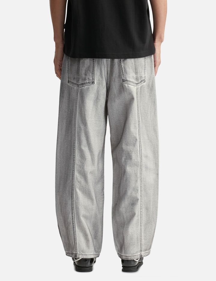Dirty Washed Wide Denim Pants