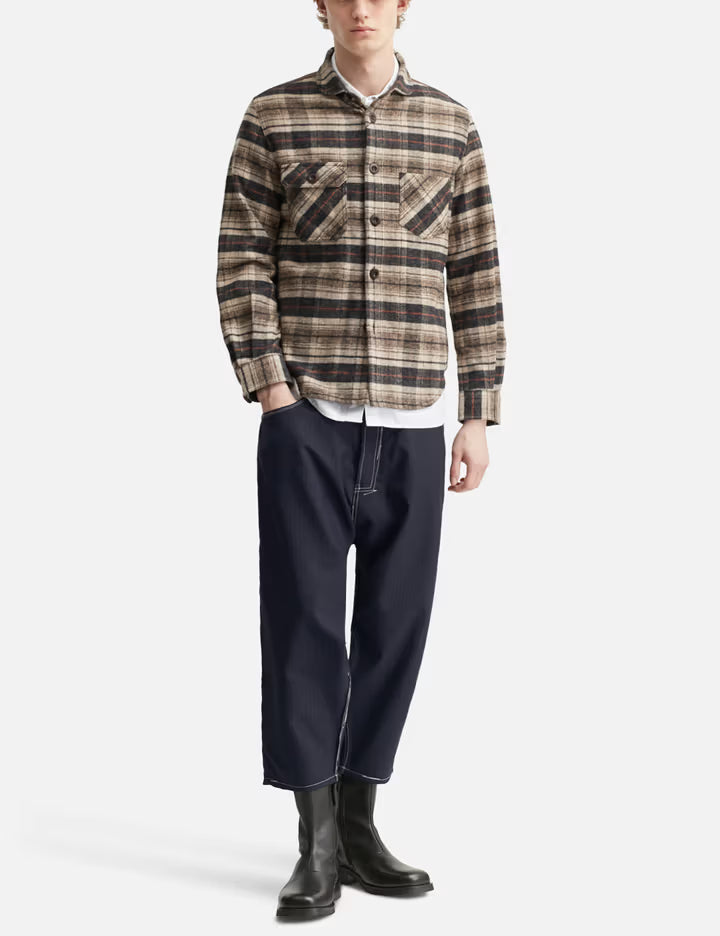 Junya Watanabe MAN X Levi's Wool Pinstriped Cropped Pants