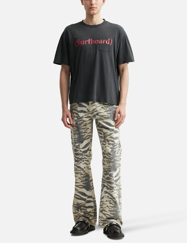 Printed Bootcut Jeans