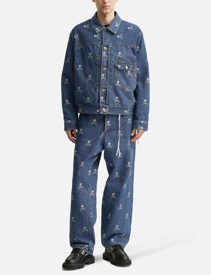 Monogram Wide Denim Pants