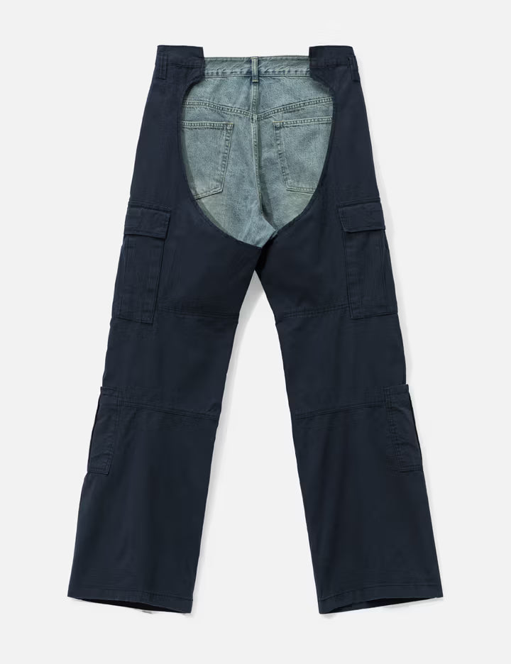 Biker Cargo Denim Pants