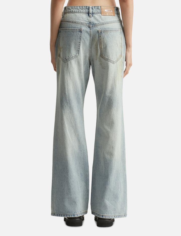 Light Blue Flared Fit Denim
