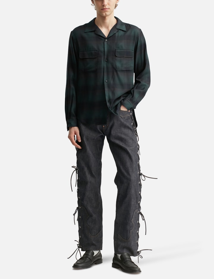 Rigid Biker Denim Pants