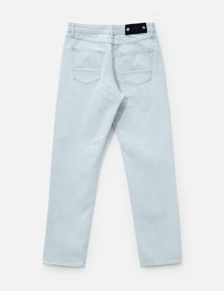 Indigo Denim Ultra Bleach Straight Jeans