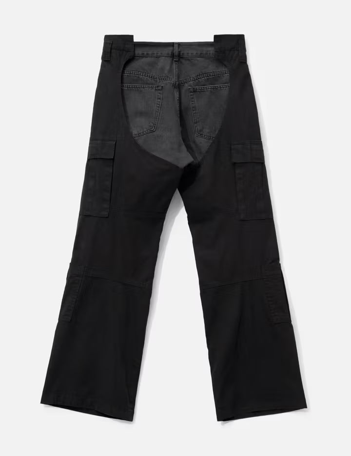 Biker Cargo Denim Pants