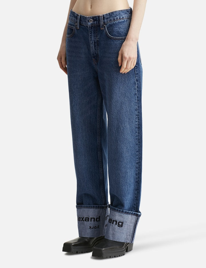 Logo-Embroidered Mid-Rise Jeans