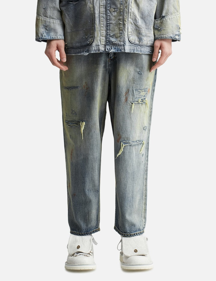 REMAKE SELVEDGE TAPERED 5P DENIM PANTS
