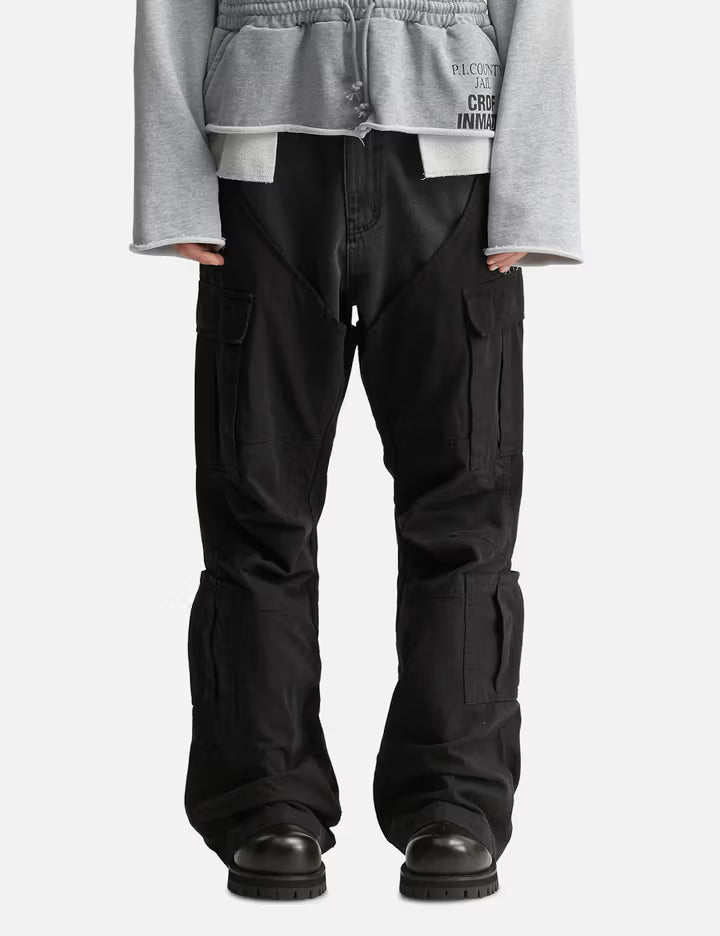 Biker Cargo Denim Pants