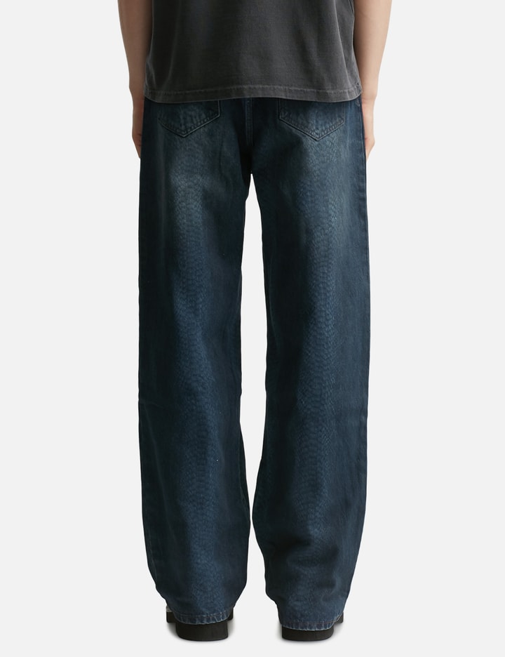 Lax Baggy Denim Snakeskin
