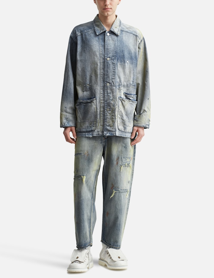 REMAKE SELVEDGE TAPERED 5P DENIM PANTS
