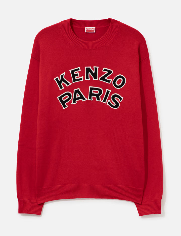 'KENZO Paris Emblem' Jumper In Wool Cotton