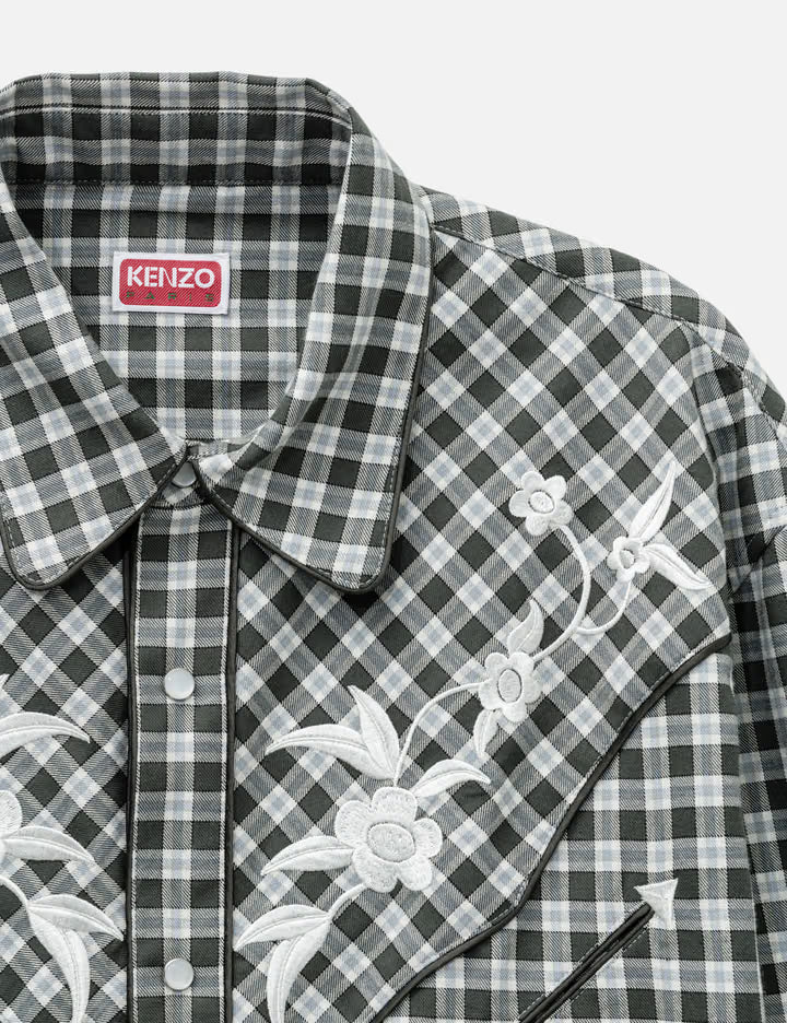 'KENZO Wildflower' Embroidered Western Shirt