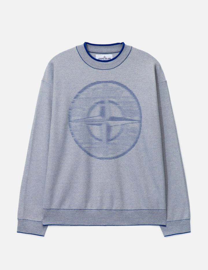 Blurred Emblem Knit Sweater