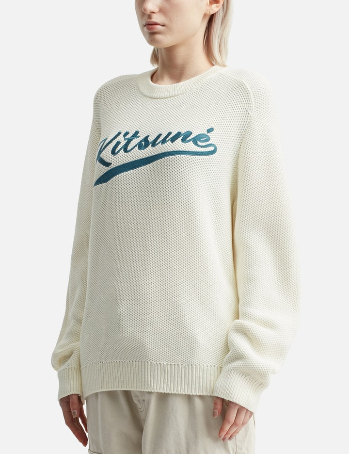 Kitsuné Varsity Embroidered Mesh Jumper