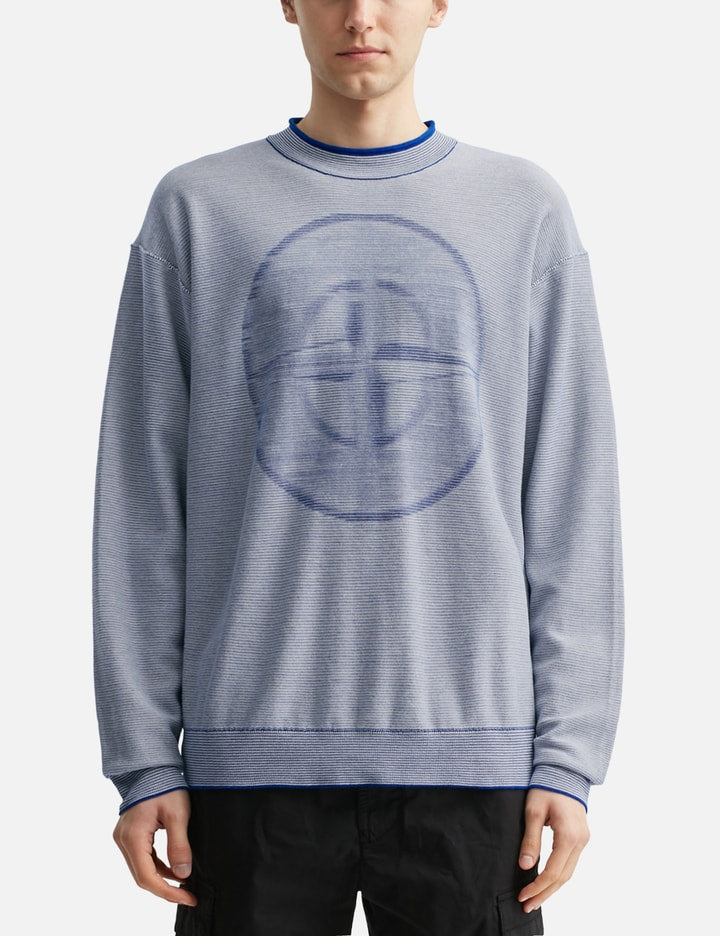Blurred Emblem Knit Sweater
