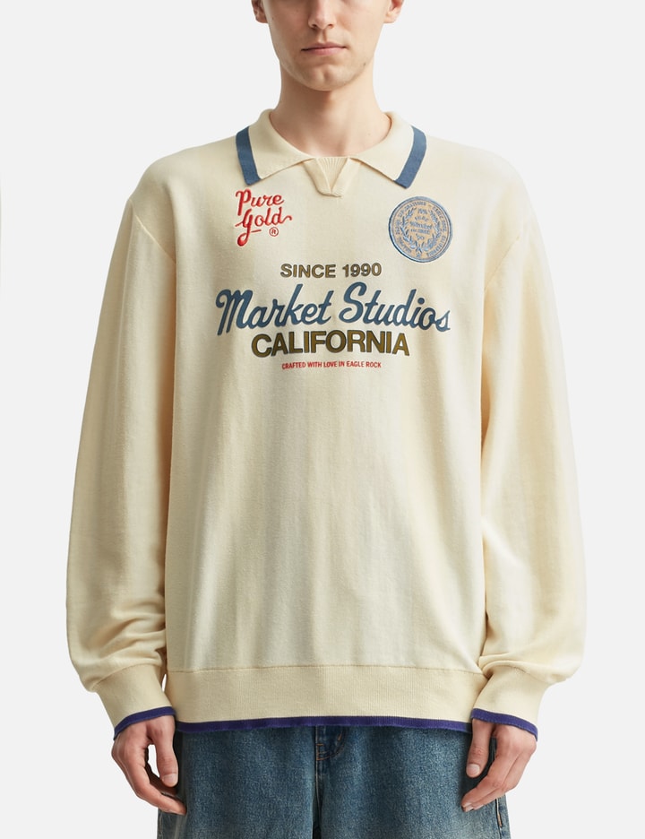 Pure Gold Collared Sweater
