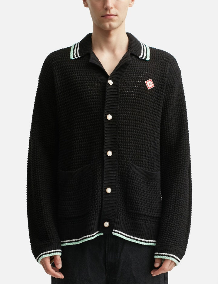 Embroidered Cotton Crochet Long Sleeve Shirt