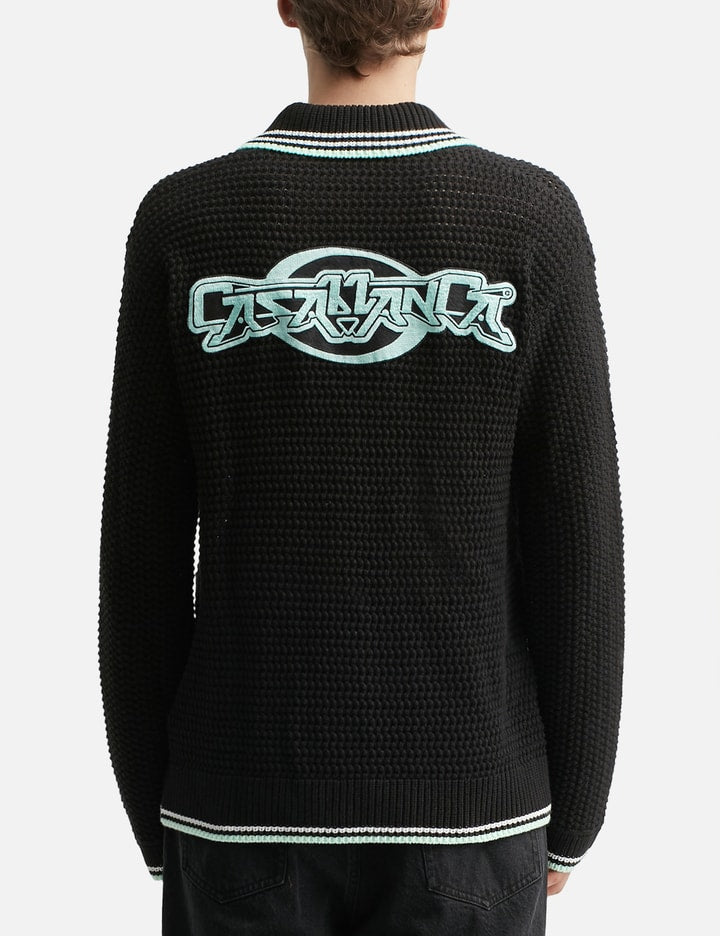Embroidered Cotton Crochet Long Sleeve Shirt