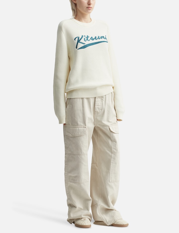 Kitsuné Varsity Embroidered Mesh Jumper