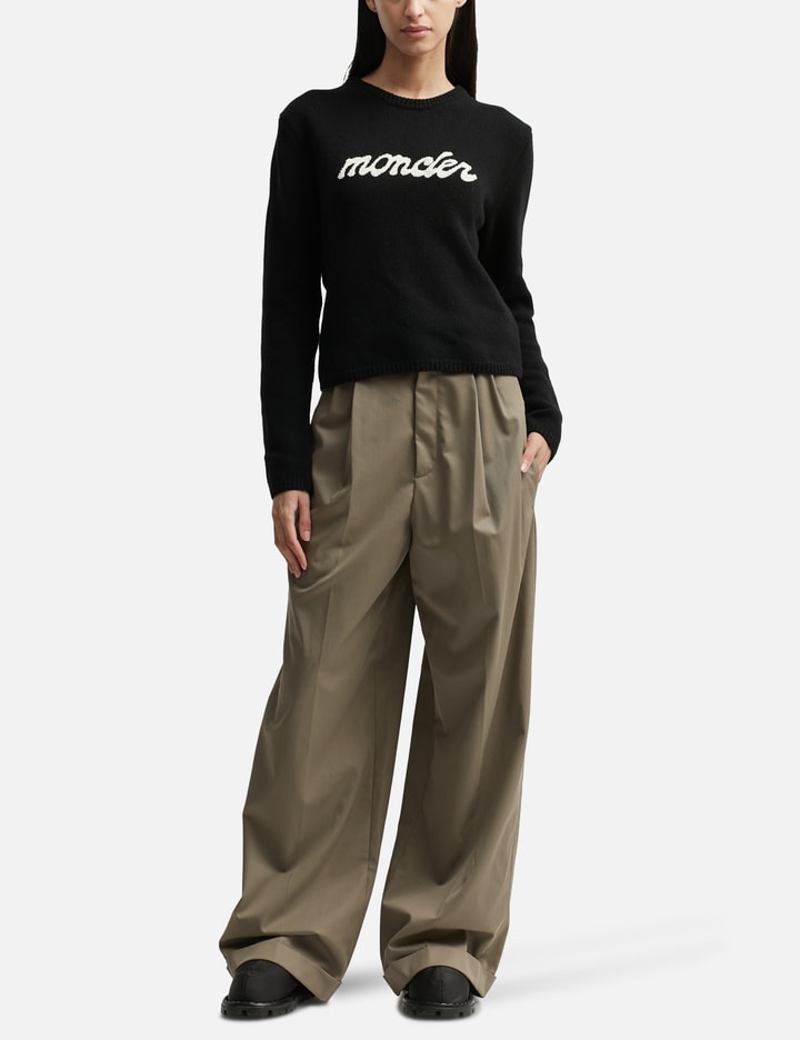 Embroidered Logo Wool & Cashmere Sweater