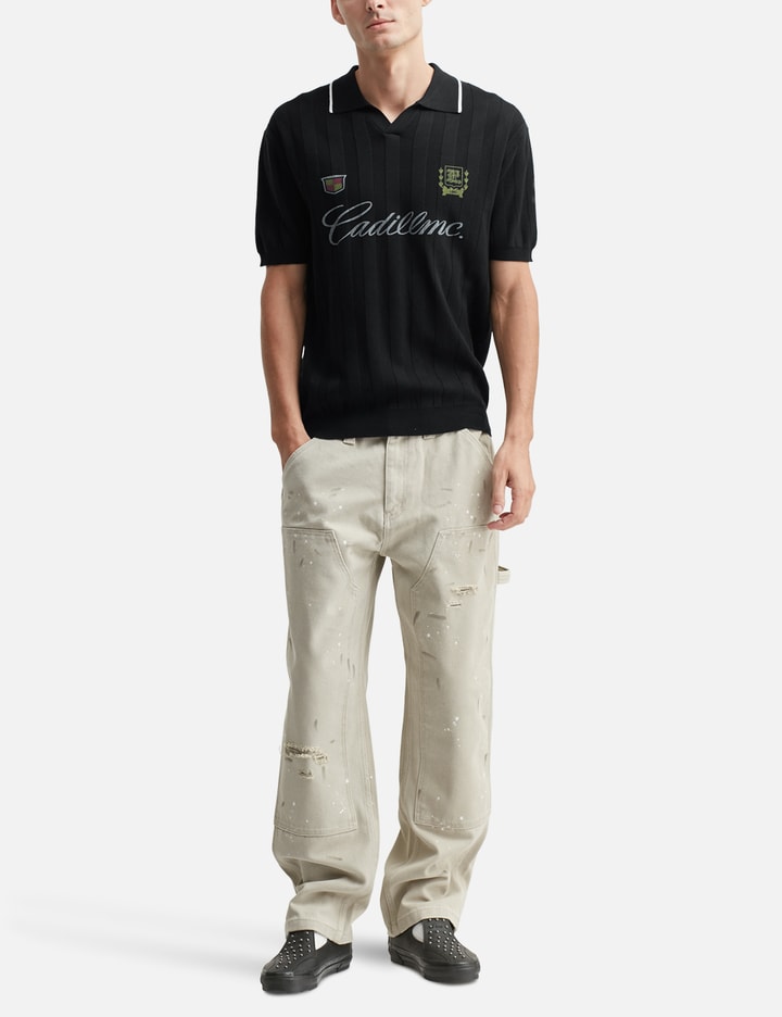 Mesh Knit Polo Shirt