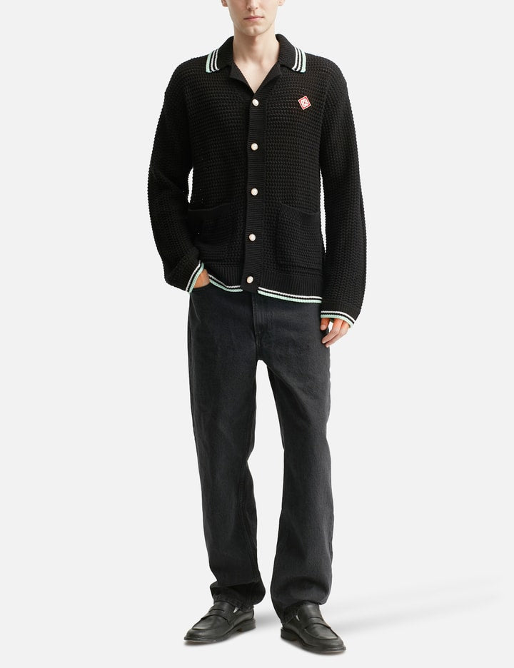 Embroidered Cotton Crochet Long Sleeve Shirt