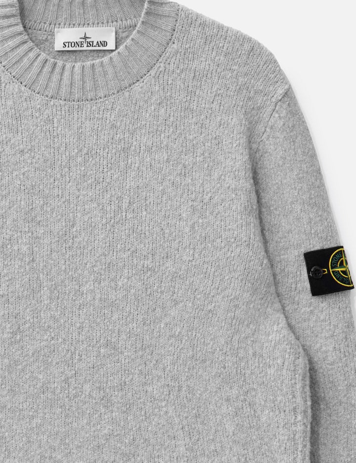Fancy Yarn Crewneck Jumper With Brushed Texture
