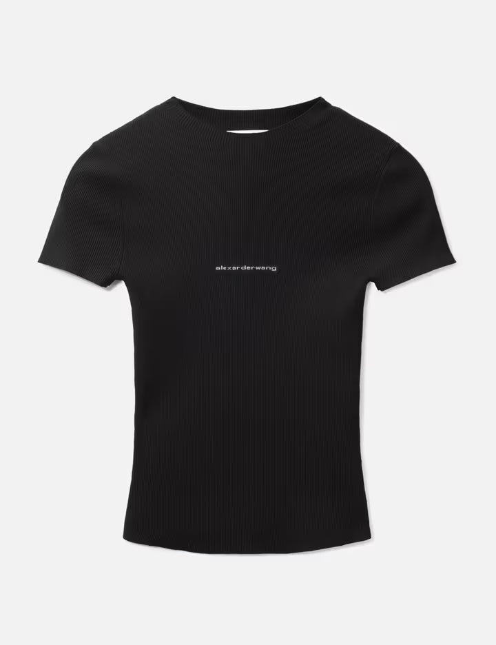 Knit Logo Short Sleeves T-Shirt