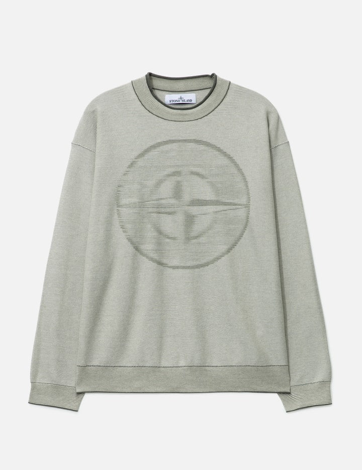 Blurred Emblem Knit Sweater