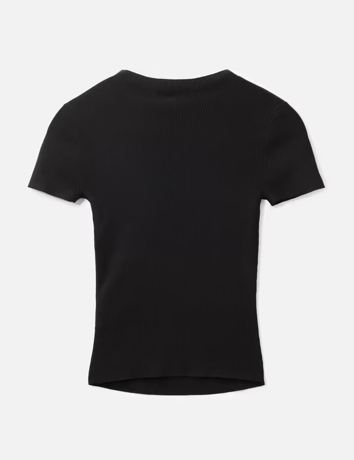 Knit Logo Short Sleeves T-Shirt