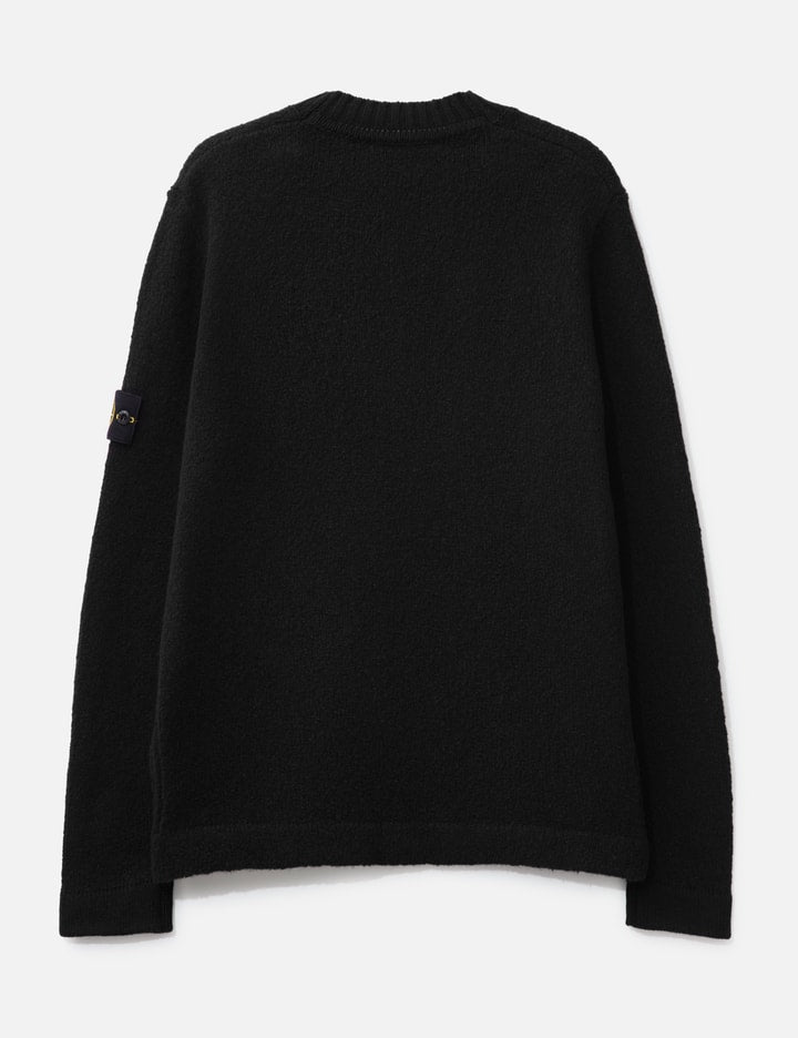 Fancy Yarn Crewneck Jumper With Brushed Texture