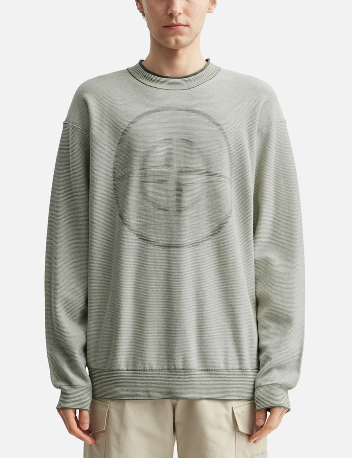 Blurred Emblem Knit Sweater