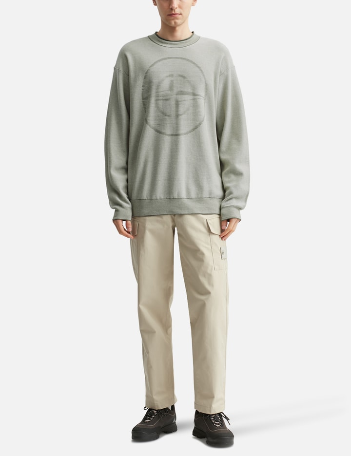 Blurred Emblem Knit Sweater