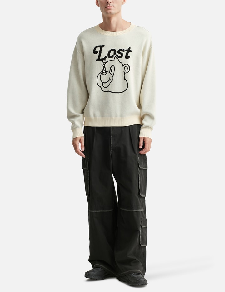Bear Face Knit Sweater