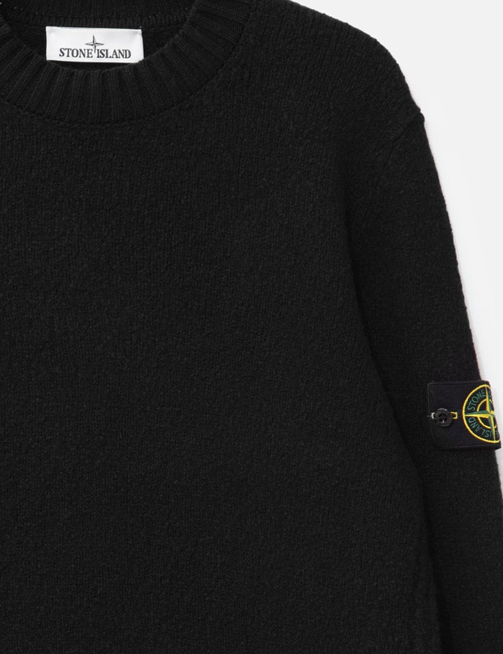 Fancy Yarn Crewneck Jumper With Brushed Texture
