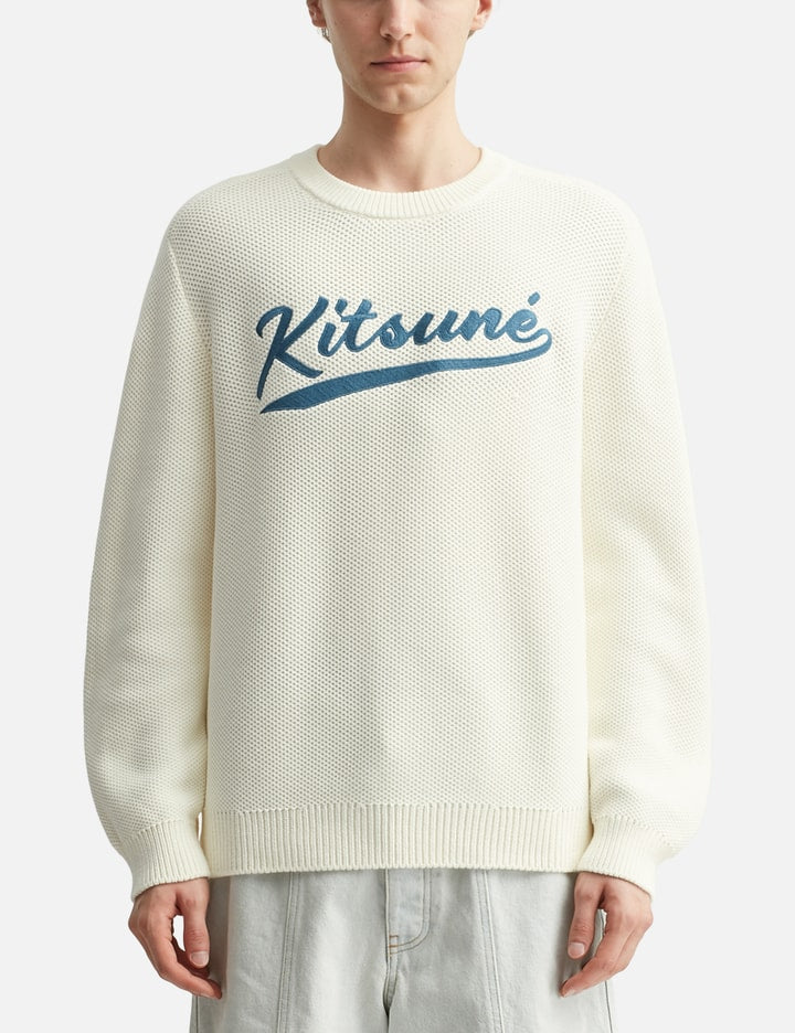 Kitsuné Varsity Embroidered Mesh Jumper