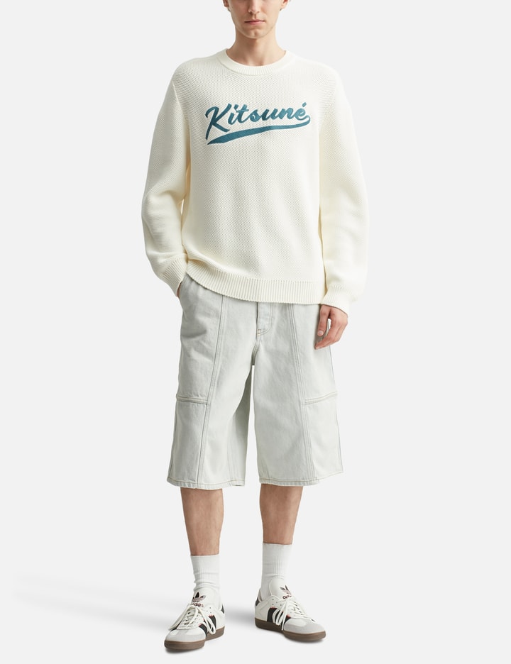 Kitsuné Varsity Embroidered Mesh Jumper