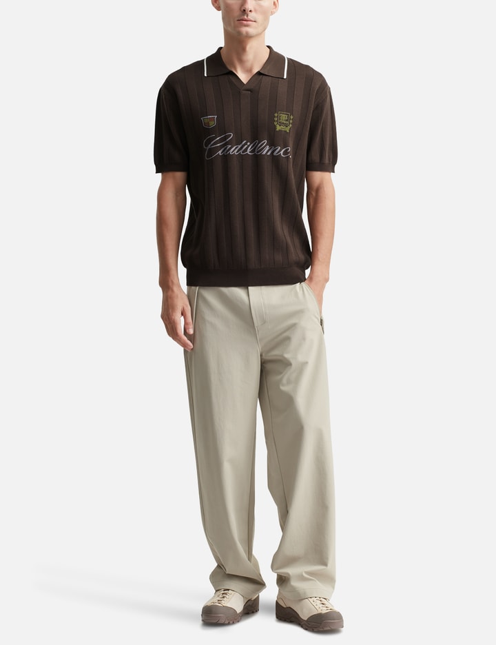 Mesh Knit Polo Shirt