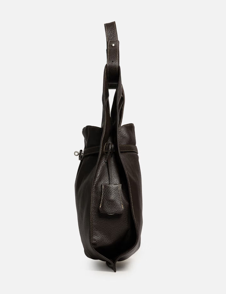 Large Market Bag In Shrink Leather