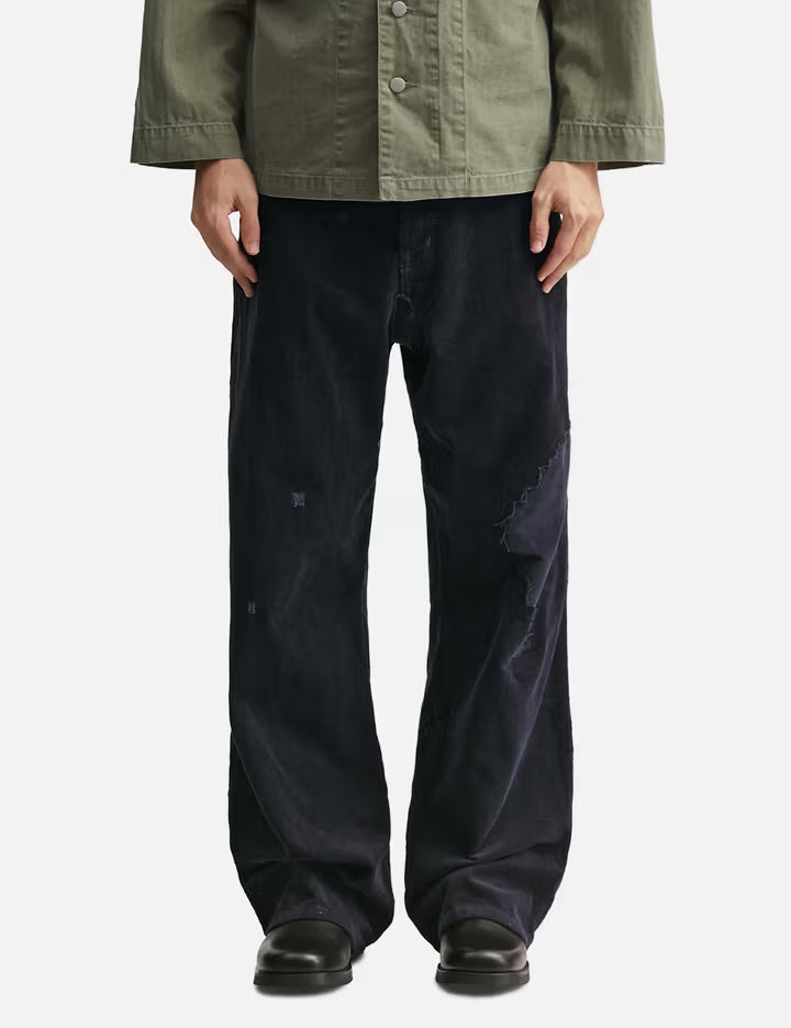 Lax Repaired Black Corduroy
