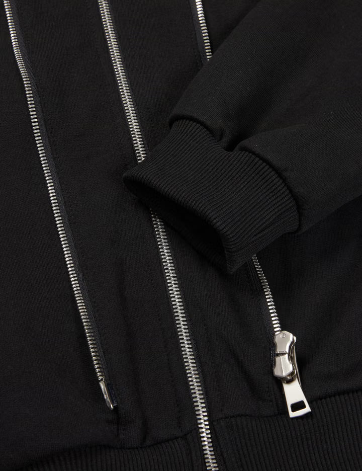 Layered Double-Zip Hoodie