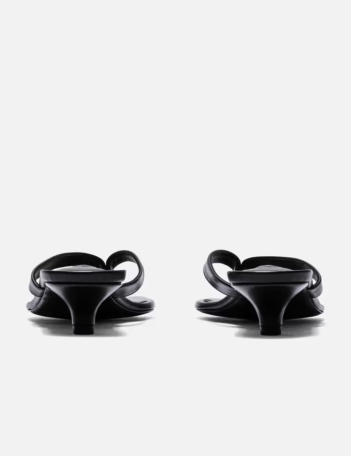 Leather Heeled Flip Flops
